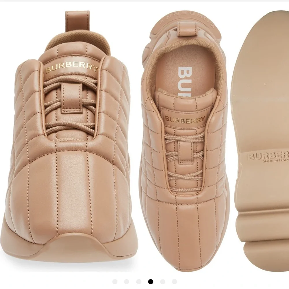 Burberry classic quilted leather sneakers - Picture 4 of 11